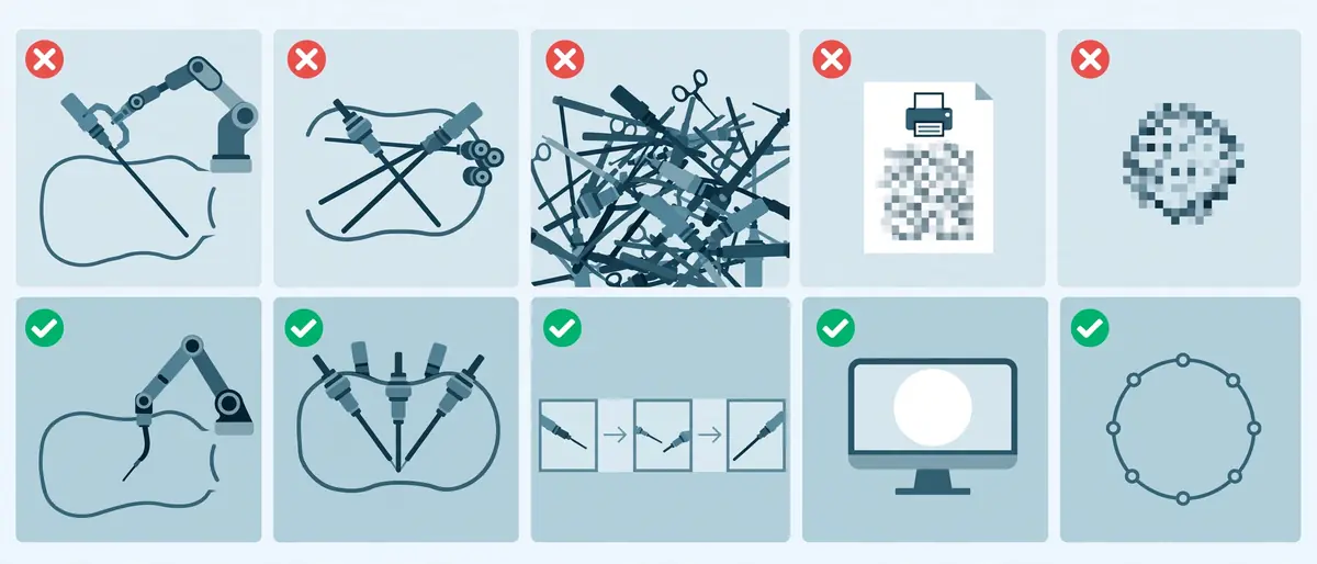 common-mistakes-minimally-invasive-surgery-illustration-pitfalls-correct-vs-incorrect