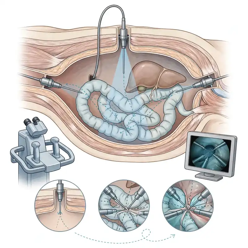 minimally-invasive-surgery-illustration-discipline-layered-anatomy-trajectory